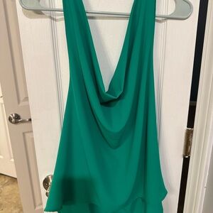 Tyche Teal Sleeveless Blouse
